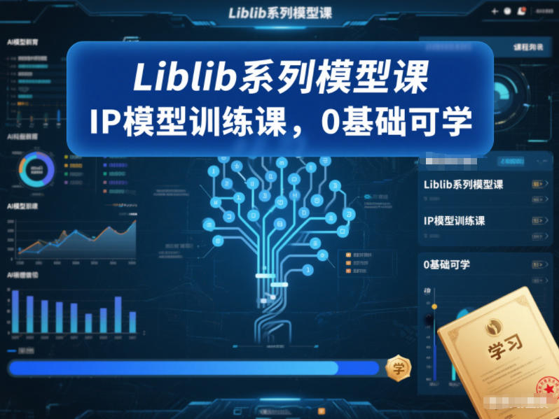 Liblib系列模型课，IP模型训练课，0基础可学-网创猫