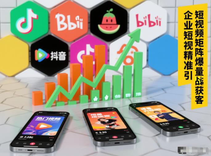 企业短视频精准引流矩阵获客，短视频矩阵爆量战法-网创猫