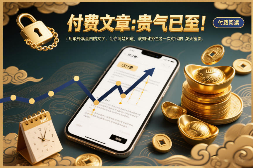 付费文章：贵气已至！用最朴素直白的文字，让你清楚知道，该如何接住这一次时代的泼天富贵-网创猫