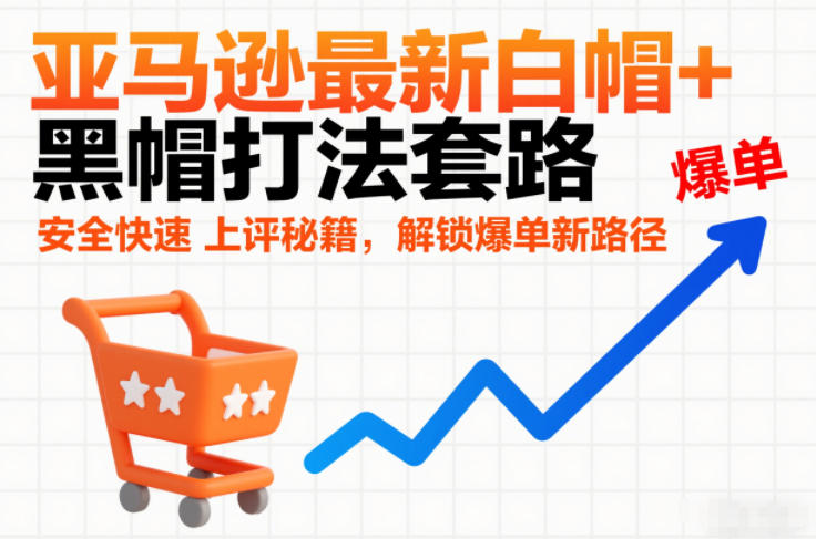 亚马逊最新白帽+黑帽打法套路，安全快速上评秘籍，解锁爆单新路径-网创猫