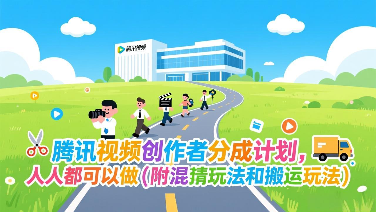 腾讯视频创作者分成计划，人人都可以做(附混剪玩法和搬运玩法-网创猫