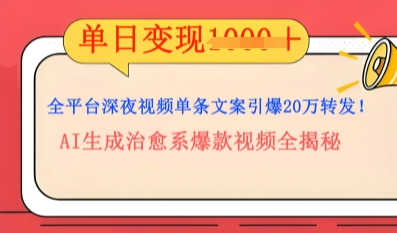全平台深夜文案新风口：DeepSeek生成百万播放量金句，治愈系内容涨粉速度快4倍-网创猫