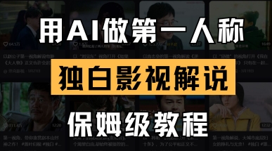 用AI做第一人称独白影视解说，手把手教学，保姆级教程-网创猫