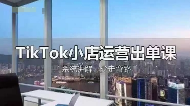 TikTok小店运营出单课，从开店选品、运营出单、发货回款，进行全流程讲解-网创猫